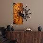 Wallity Yin Yang Escultura de Pared en Madera y Metal